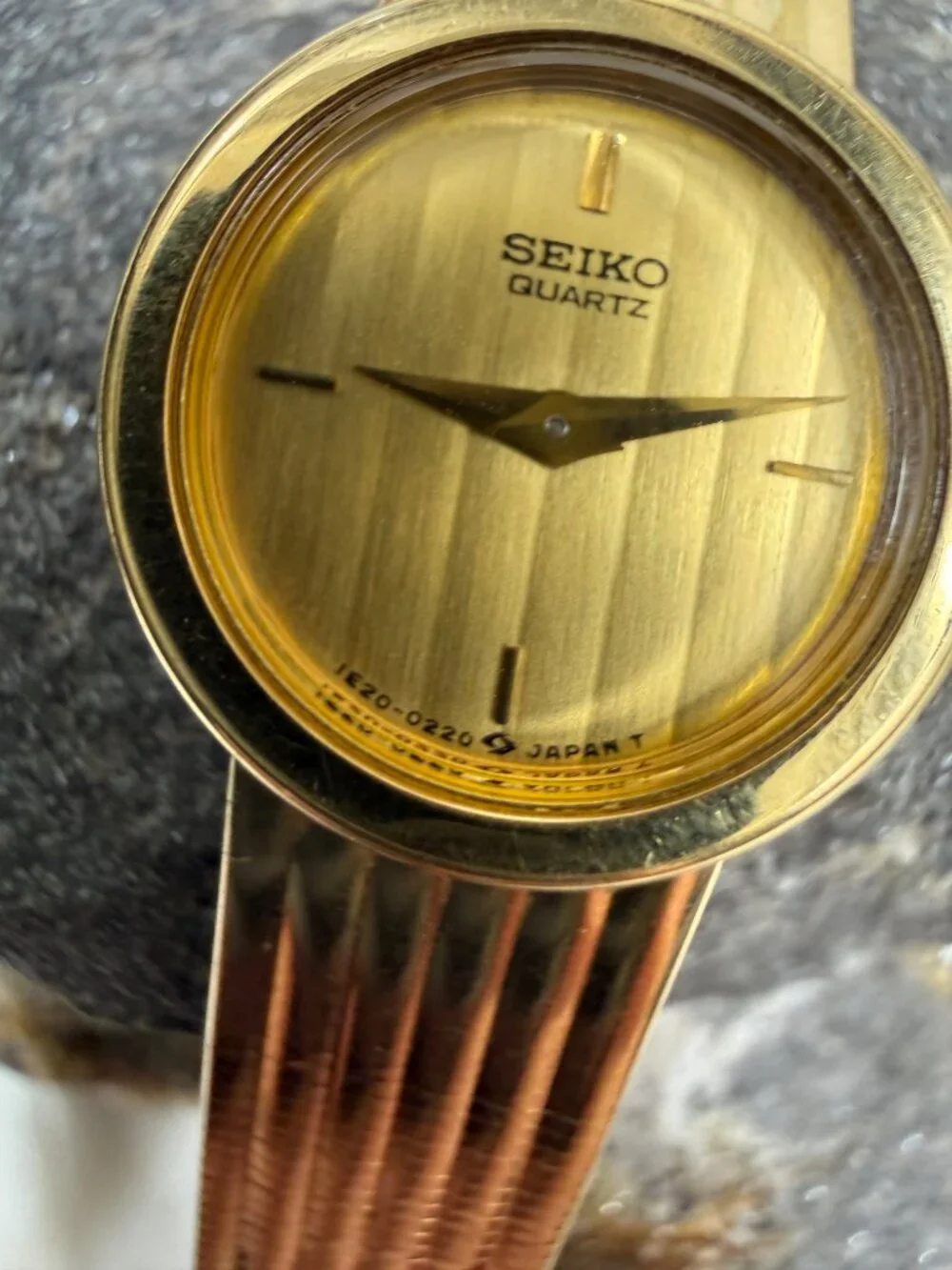Vintage Seiko Women's Gold Tone Stainless Steel Band Watch